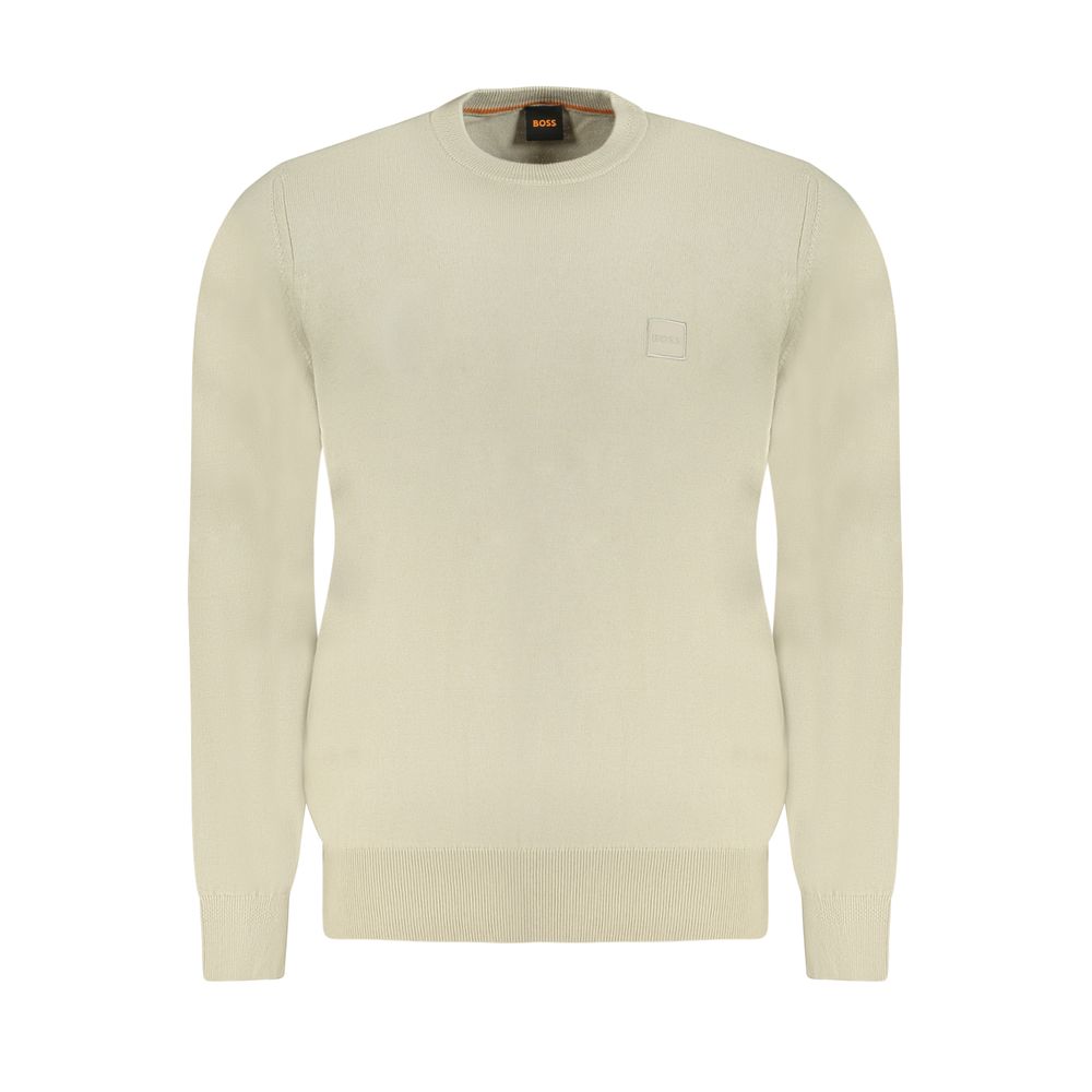 Hugo Boss Beige Cotton Men's Sweater