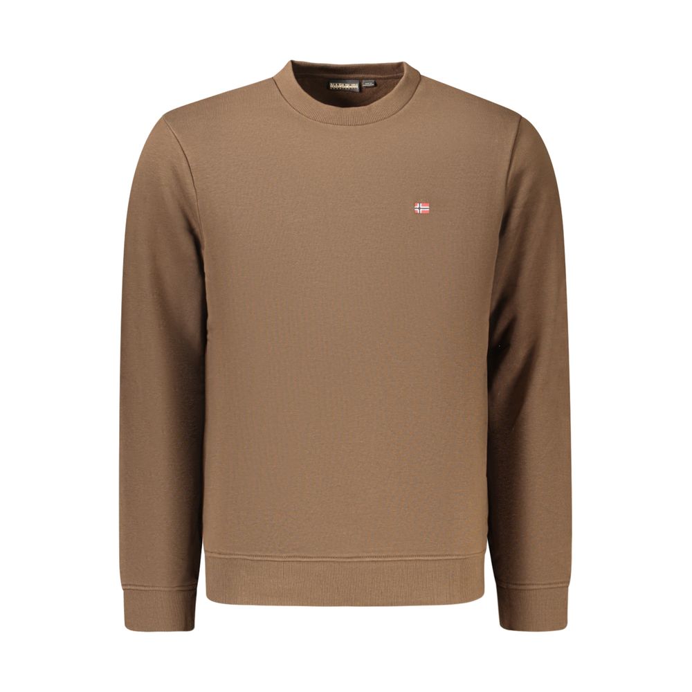 Napapijri Brown Cotton Men's Sweatshirt