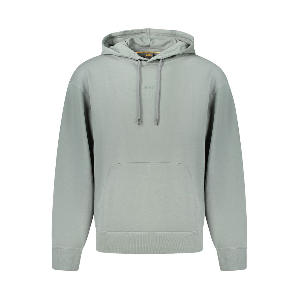 Hugo Boss Green Cotton Sweatshirt