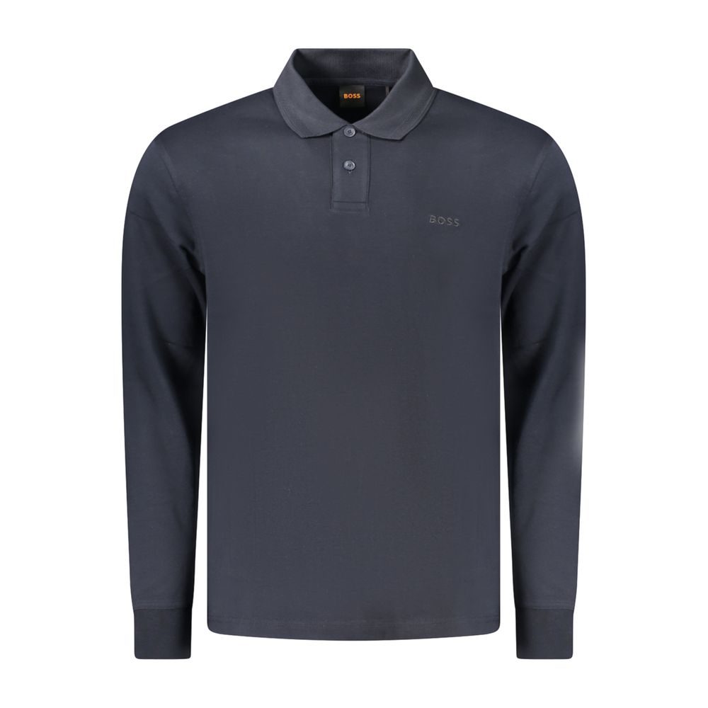 Hugo Boss Blue Cotton Polo Shirt