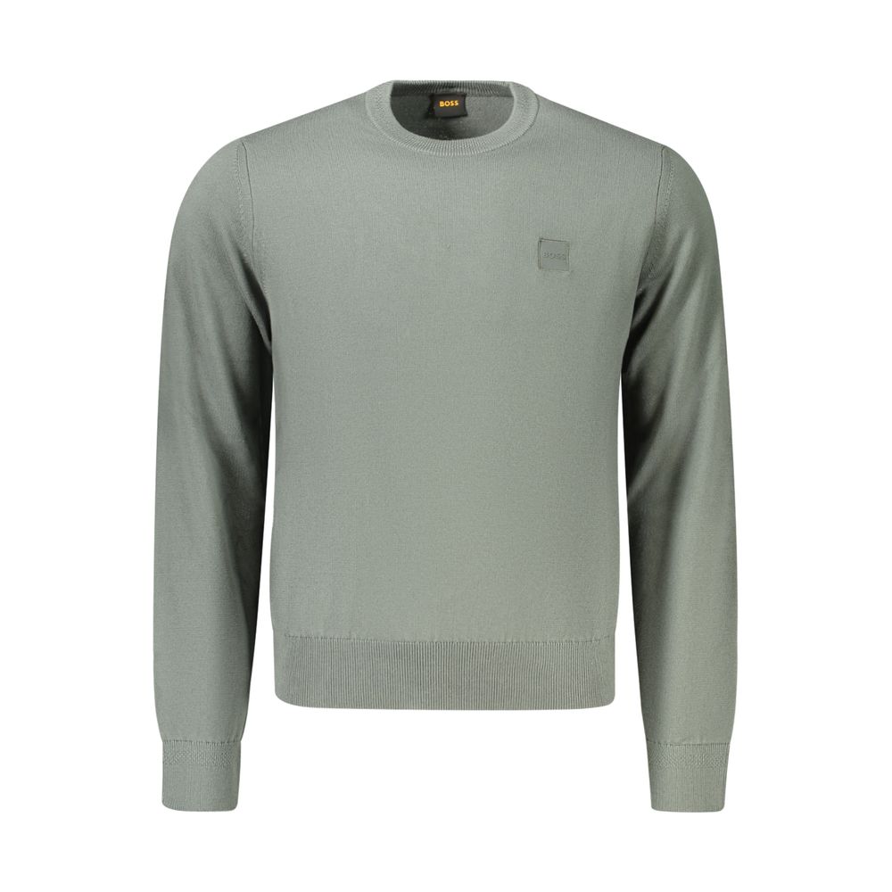Hugo Boss Green Cotton Sweatshirt