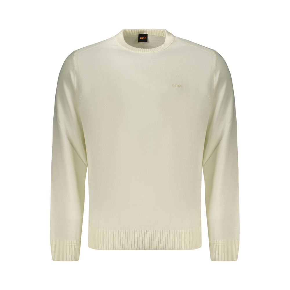 Hugo Boss White Wool Sweatshirt