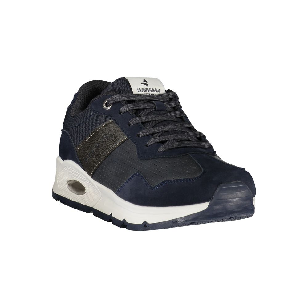 Navigare Blue Polyester Athletic Sneakers