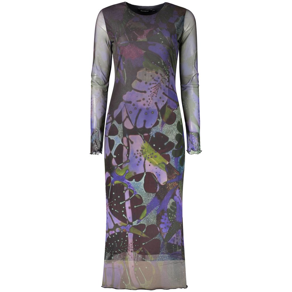 Desigual Purple Polyester Casual Dress