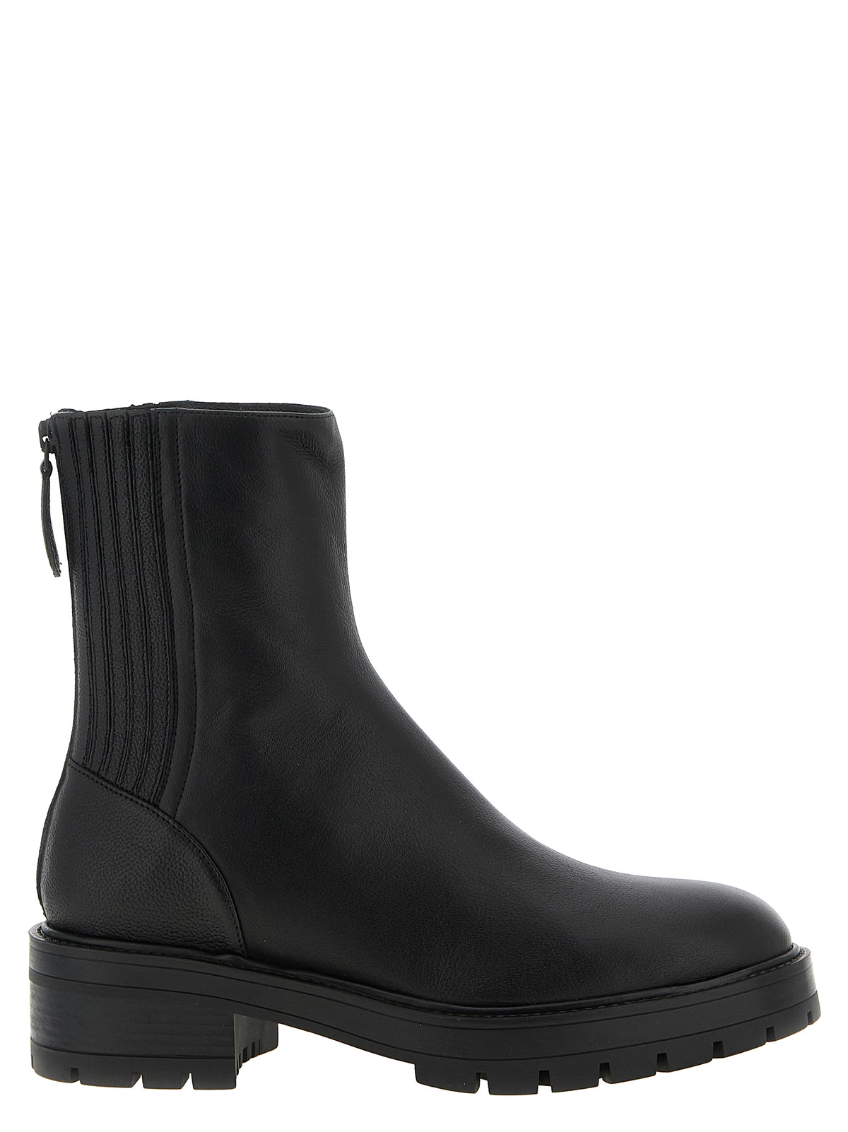 Bottines Aquazzura en cuir de veau noir