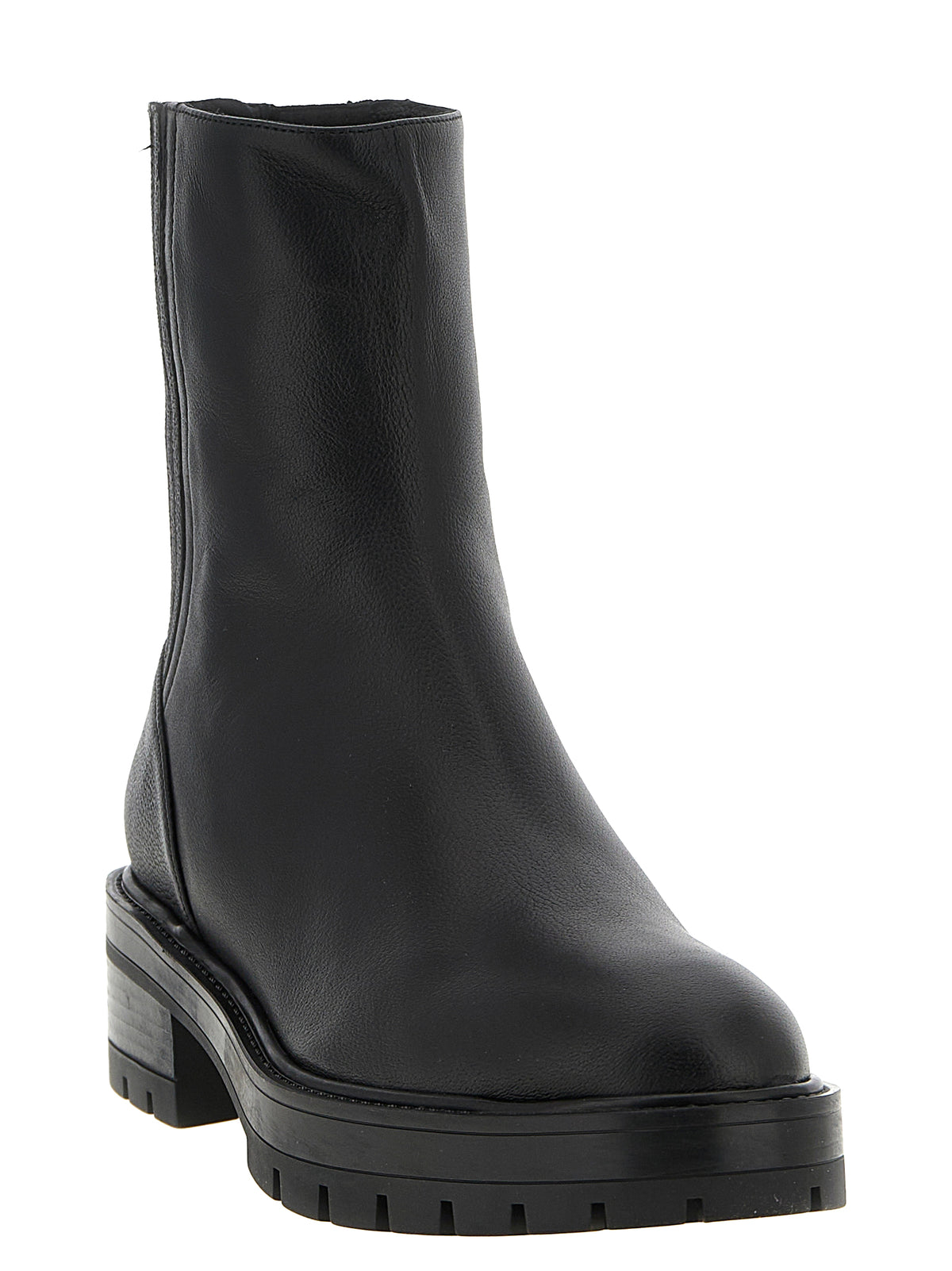 Bottines Aquazzura en cuir de veau noir