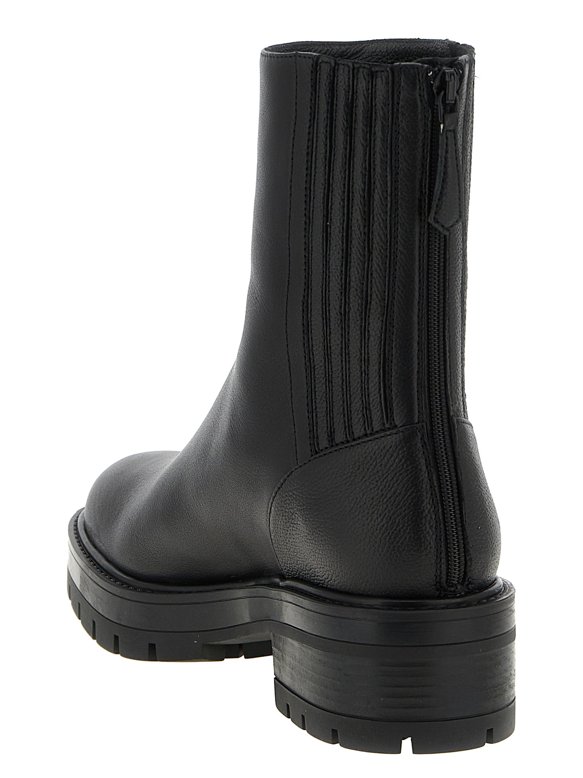 Bottines Aquazzura en cuir de veau noir