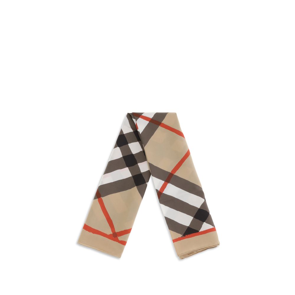 Burberry Beige Silk Scarf