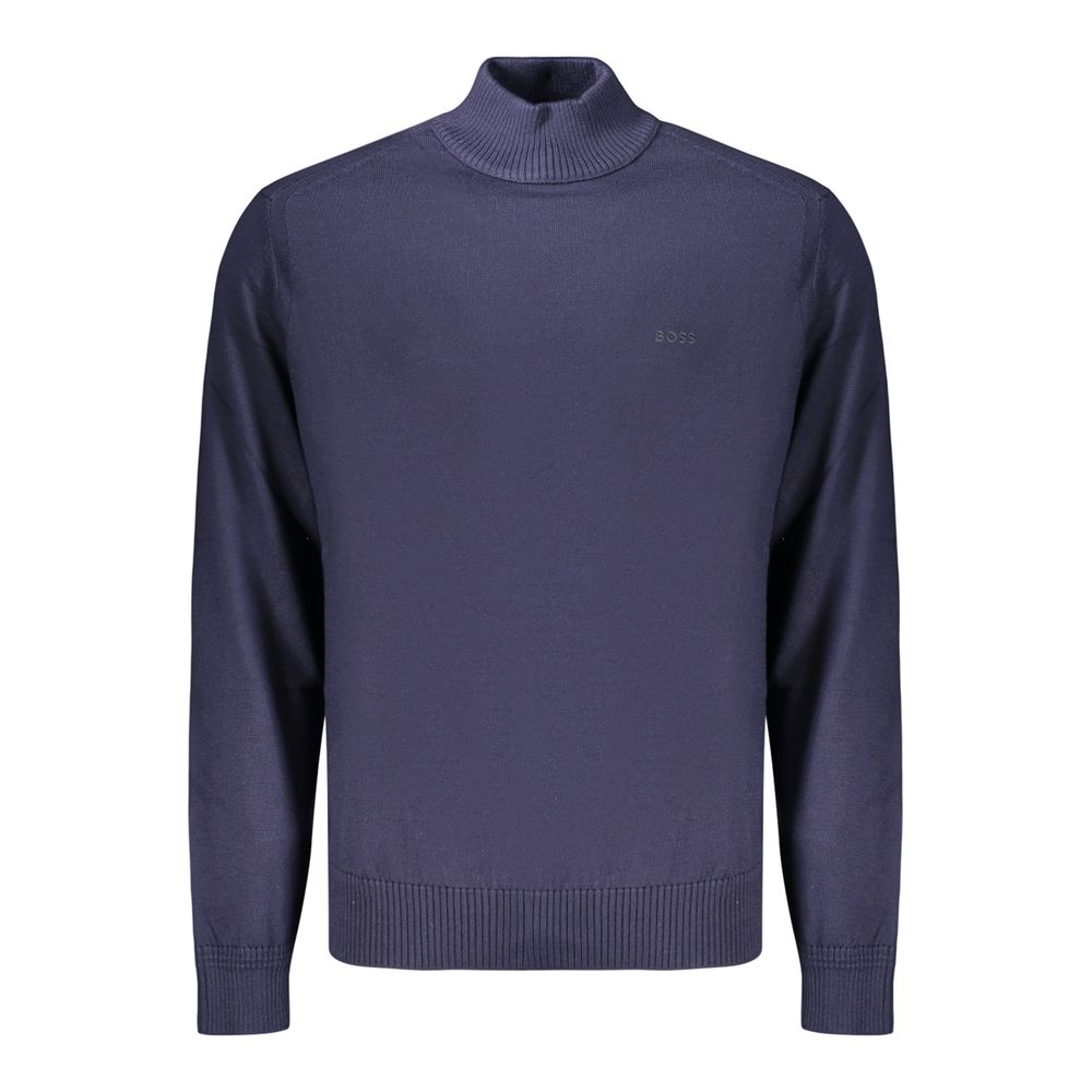 Hugo Boss Blue Wool Men's Sweater