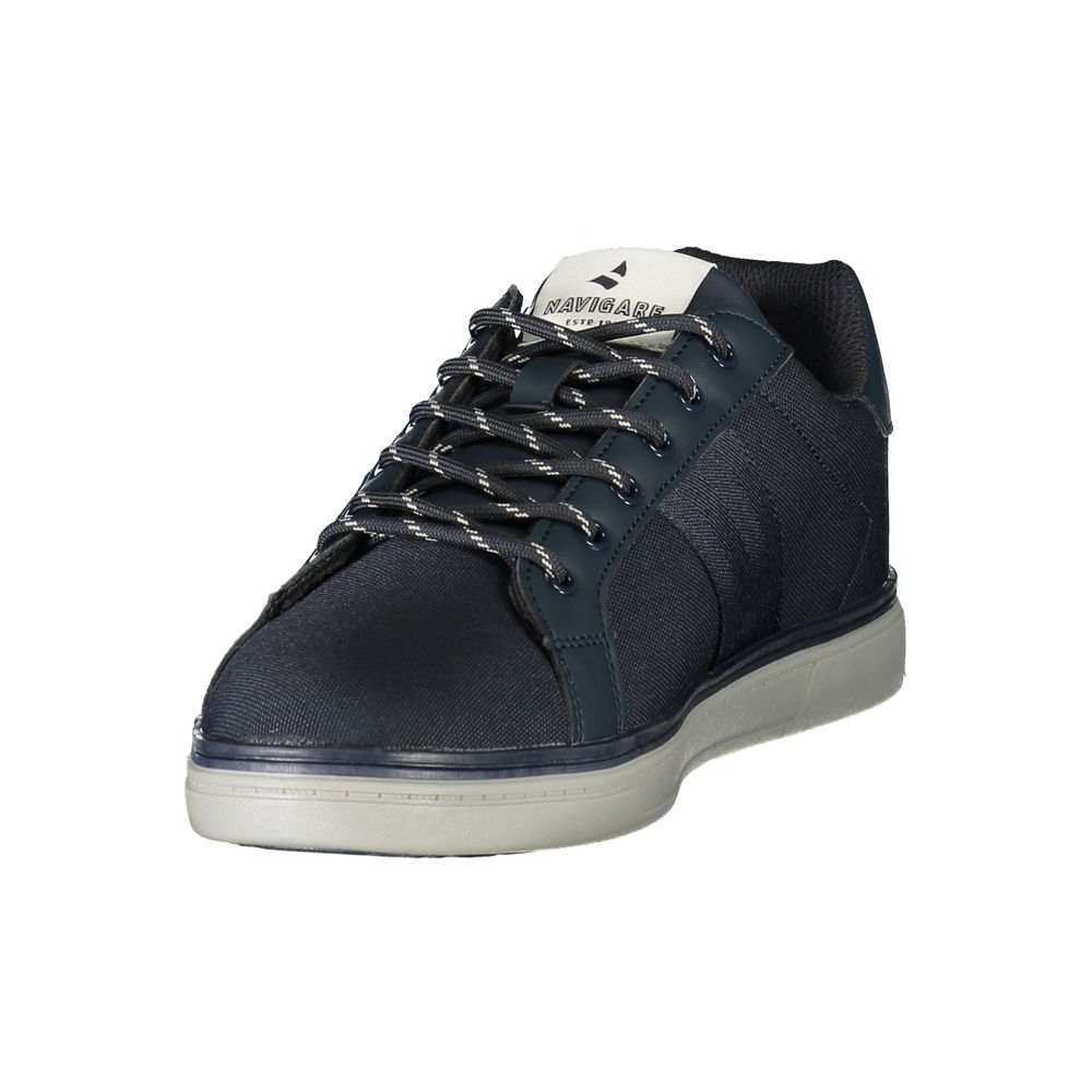Navigare Blue Polyester Men's Sneaker