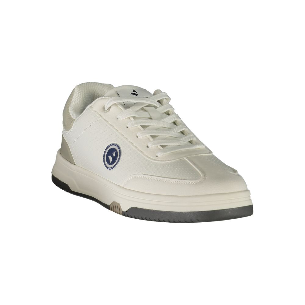 Navigare White Polyester Men's Sneaker