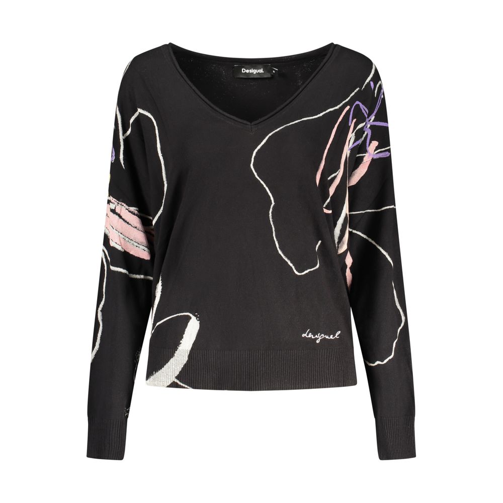 Desigual Black Viscose Women's Sweater