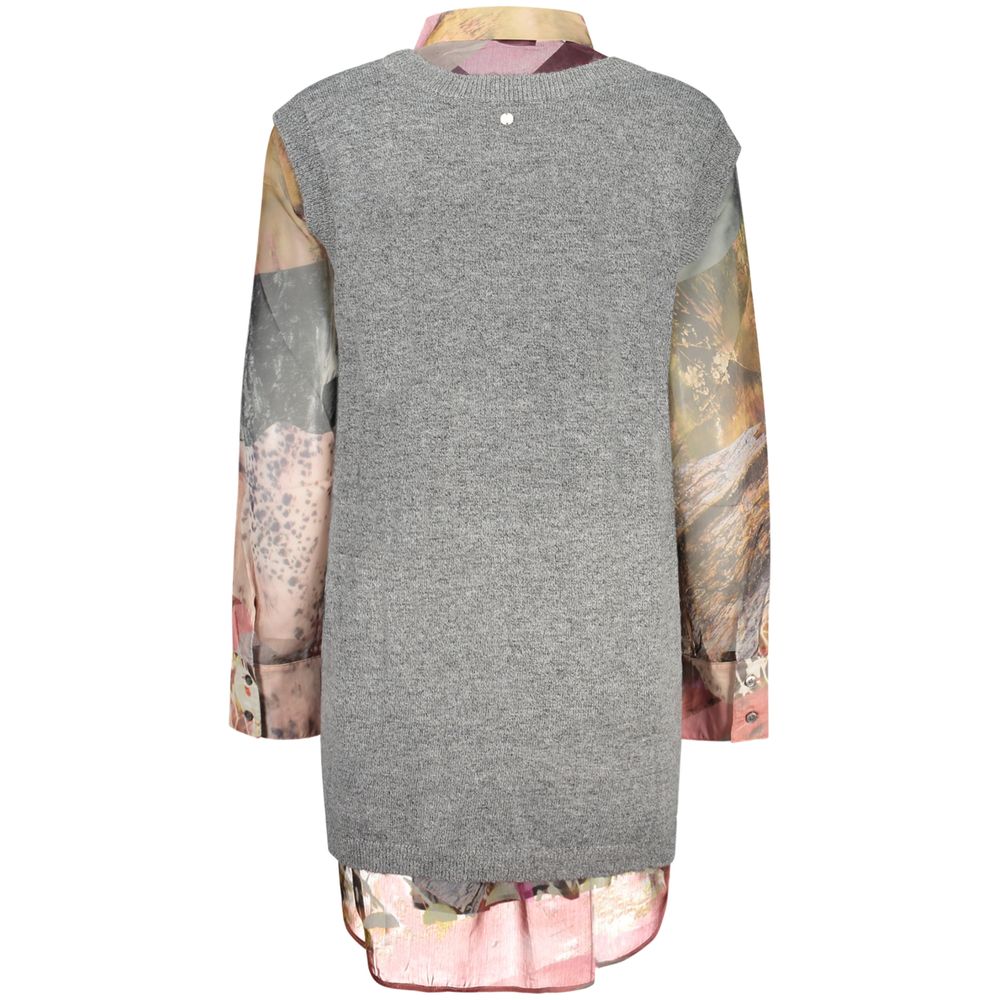 Desigual Gray Polyester Womens Shirt