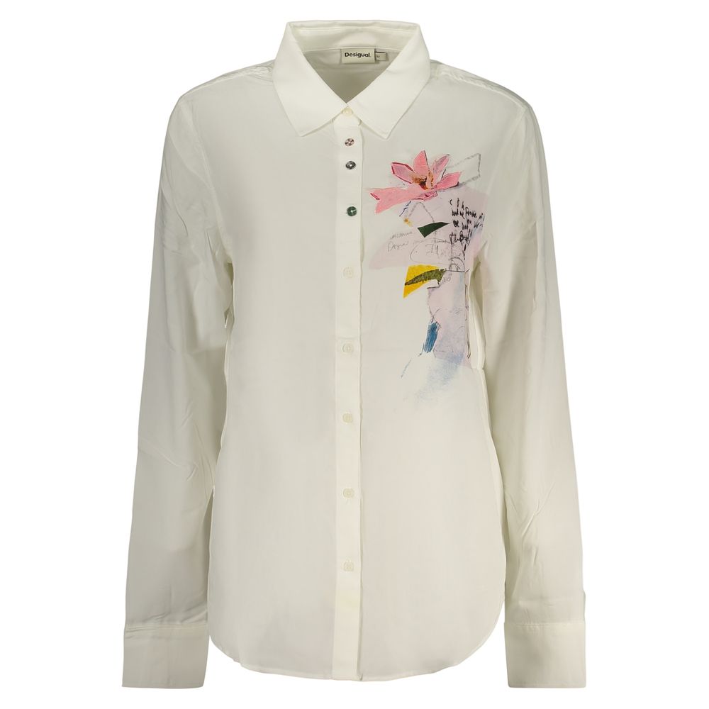 Desigual Bianco Viscose Women's Shirt