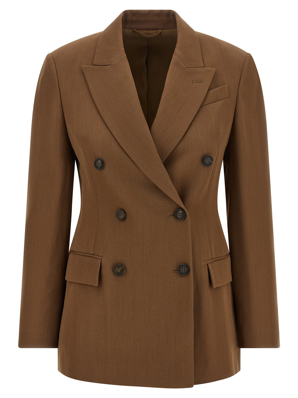 Brunello Cucinelli Brown Virgin Wool Blazer