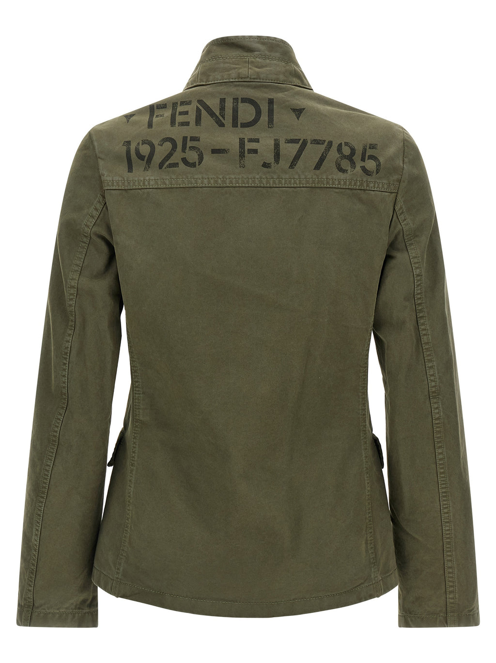 Fendi Bicolor Cotton Full-Length Jacket