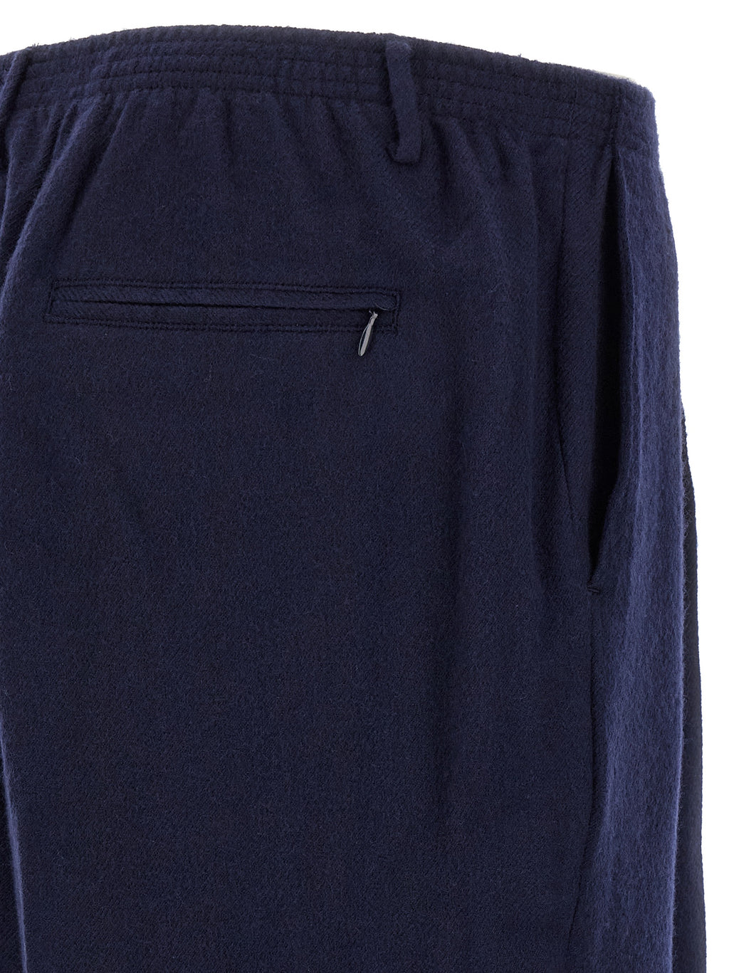 CELLAR DOOR Blue Virgin Wool Casual Pants