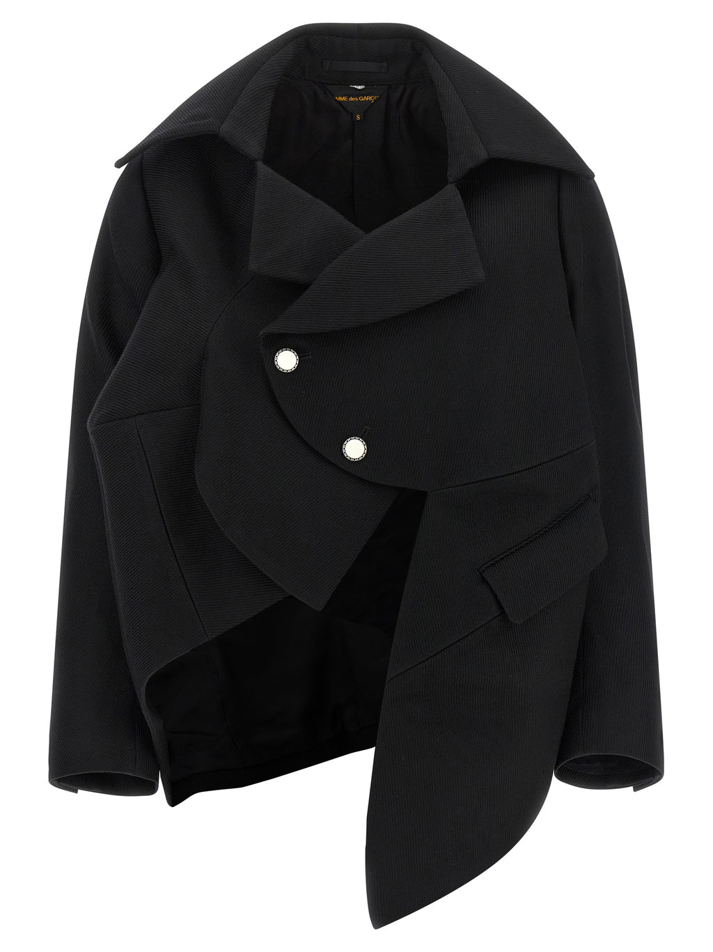 Comme Des Garçons Black Wool Blazer
