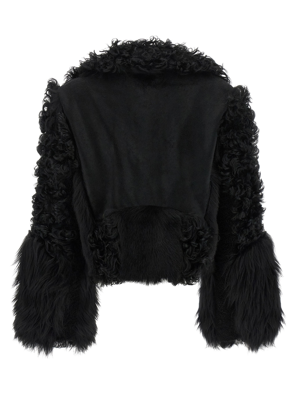 Fendi Black Lamb Leather Biker Jacket
