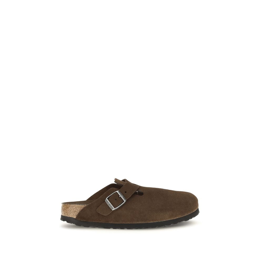 BIRKENSTOCK 1774 Brown Suede Leather Mules