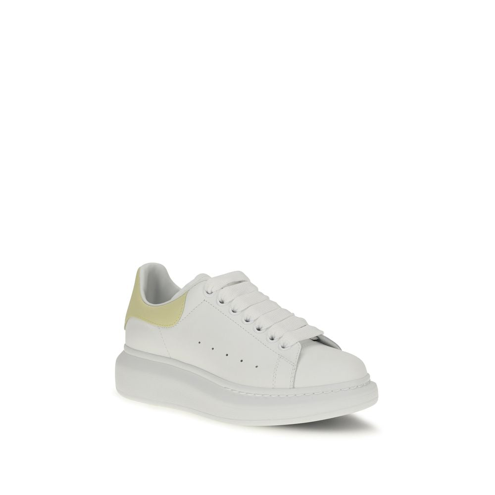 Alexander McQueen White Calf Leather Bos Taurus Chunky Sneakers