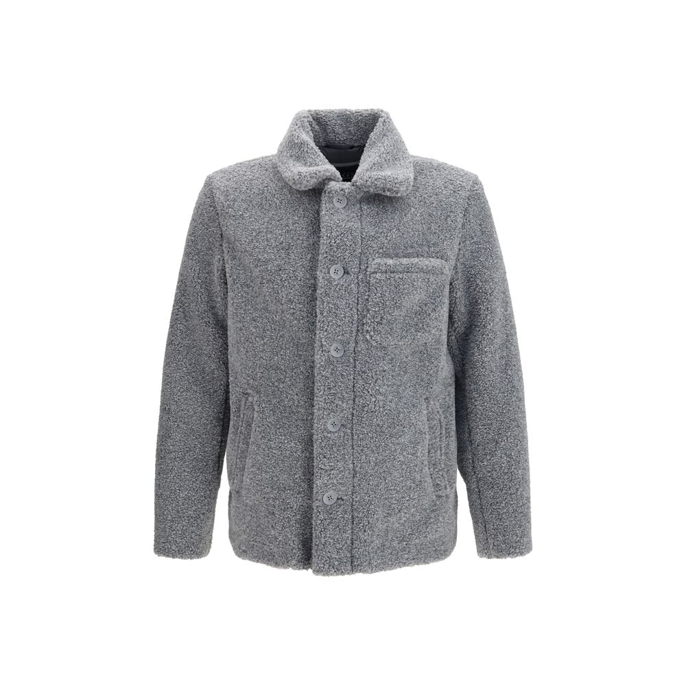Herno Gray Polyester Full-Length Jacket