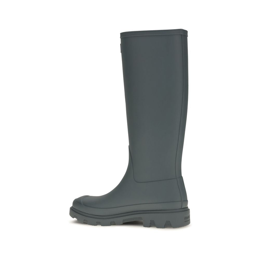 Hunter Gray Rubber Rain Boots
