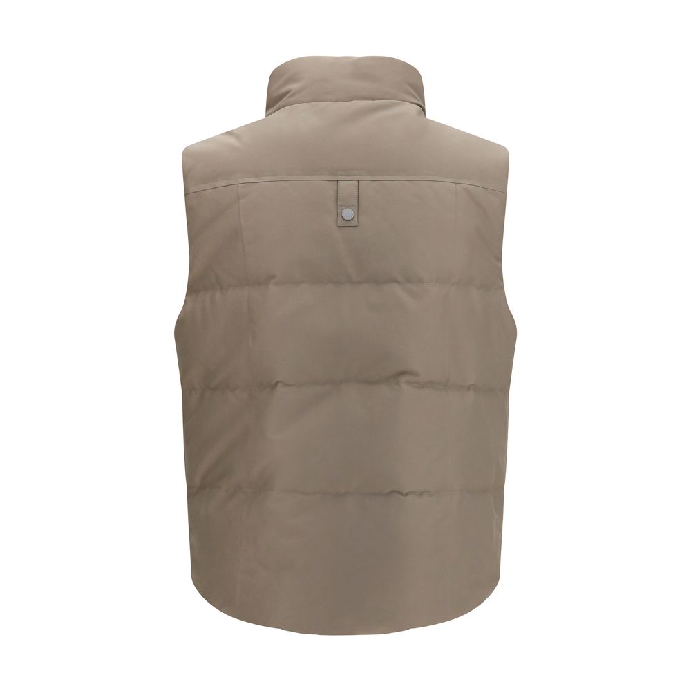 Moose Knuckles Beige Cotton Sleeveless Jacket