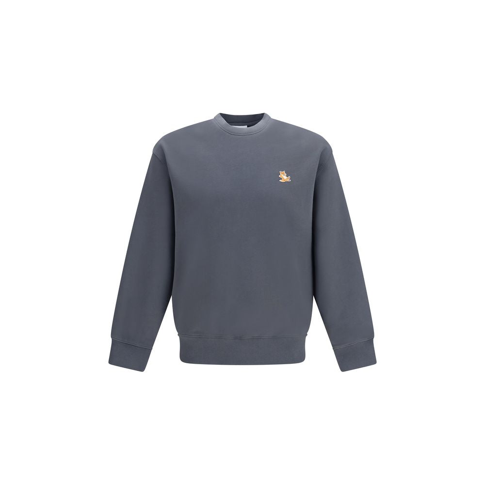 Maison Kitsuné Gray Organic Cotton Sweatshirt