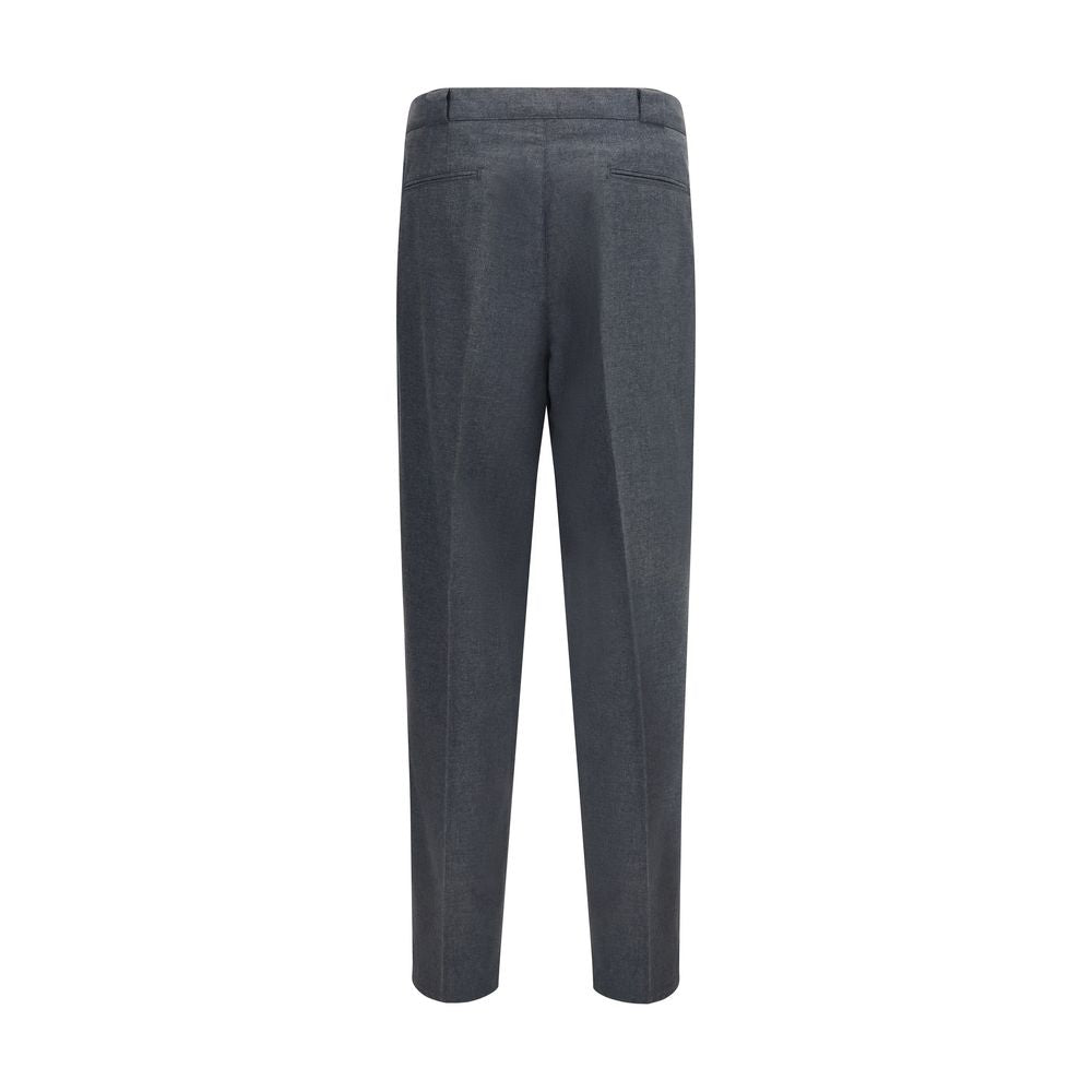 Brunello Cucinelli Gray Wool Oves Aries Dress Pants