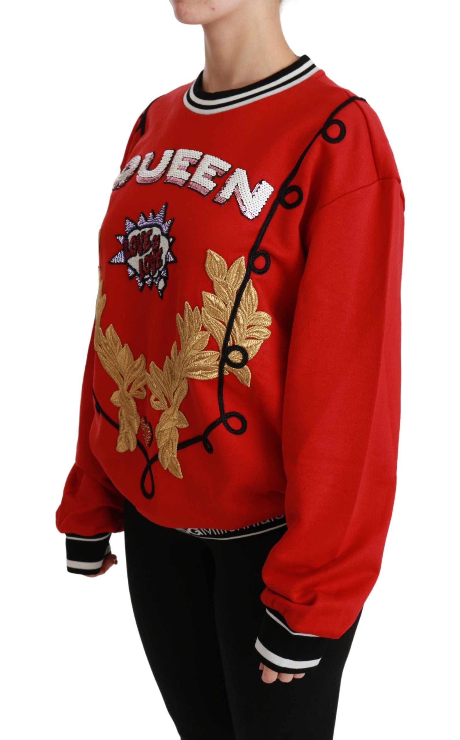 Pull Dolce & Gabbana "Red Queen Love" à sequins