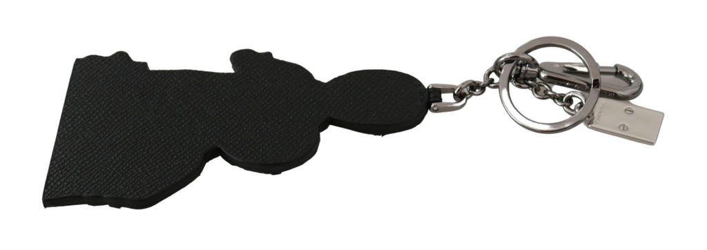Porte-clés Dolce & Gabbana en cuir Dominico Stefano avec logo #DGFAMILY