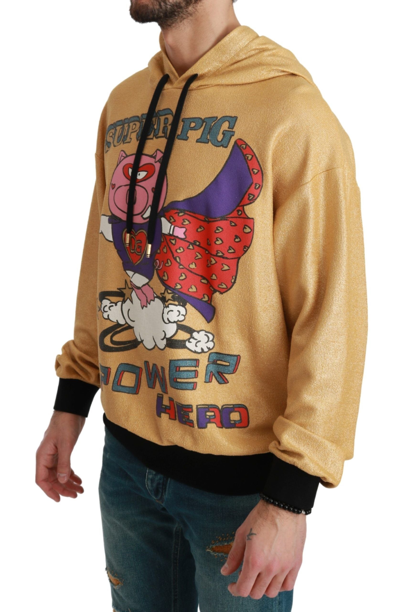 Sweat à capuche Dolce & Gabbana en or cochon de l'année