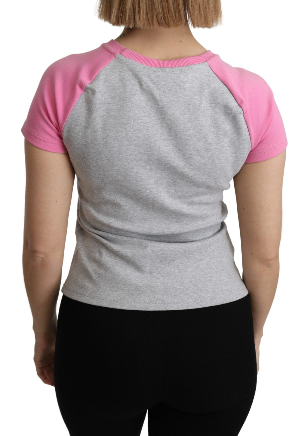 Moschino T-shirt en coton gris et rose My Little Pony