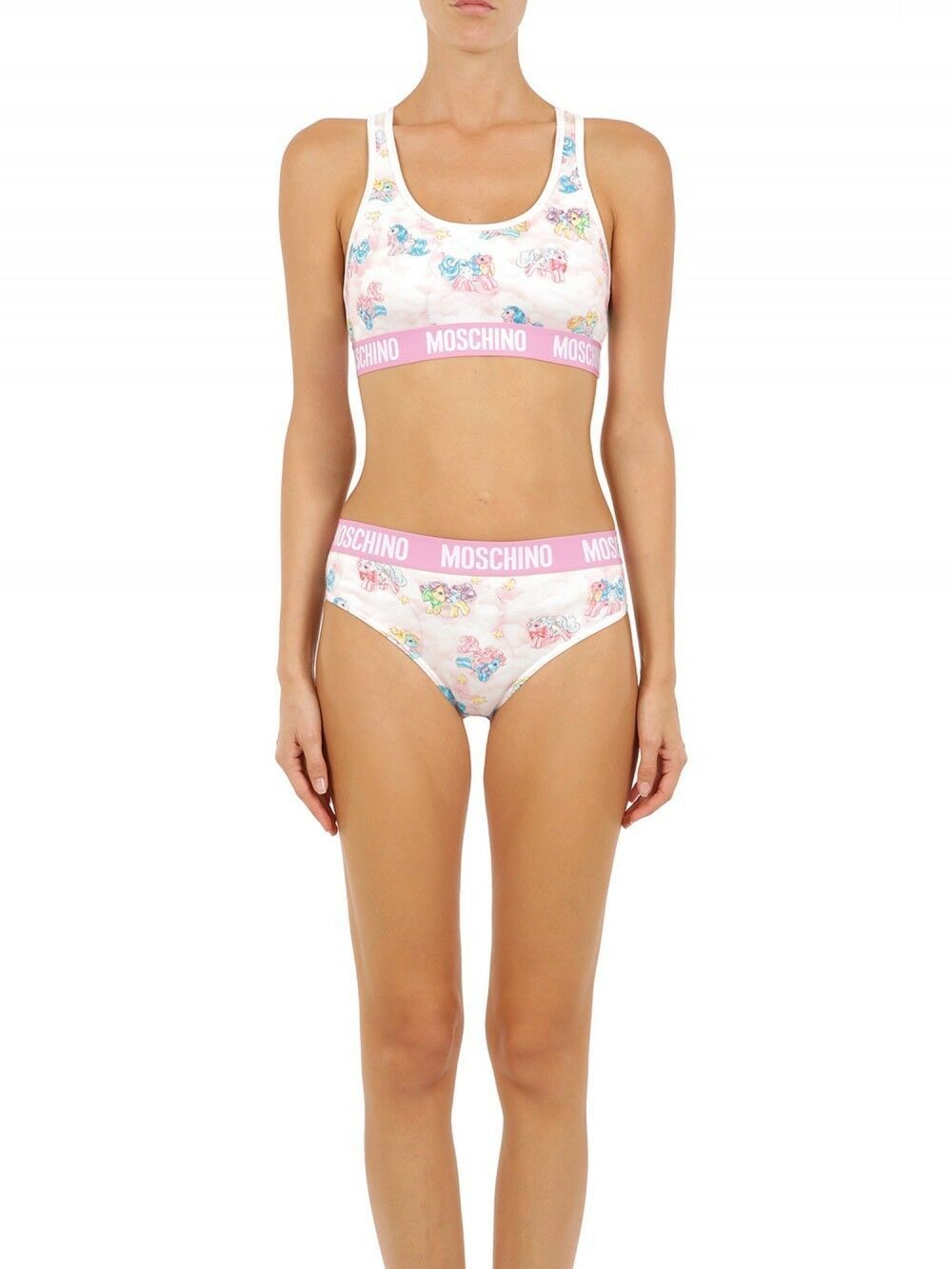 Ensemble de pyjama Moschino blanc deux pièces My Little Pony