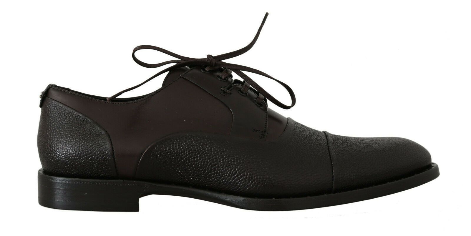 Chaussures habillées Richelieu en cuir marron pour homme Dolce & Gabbana