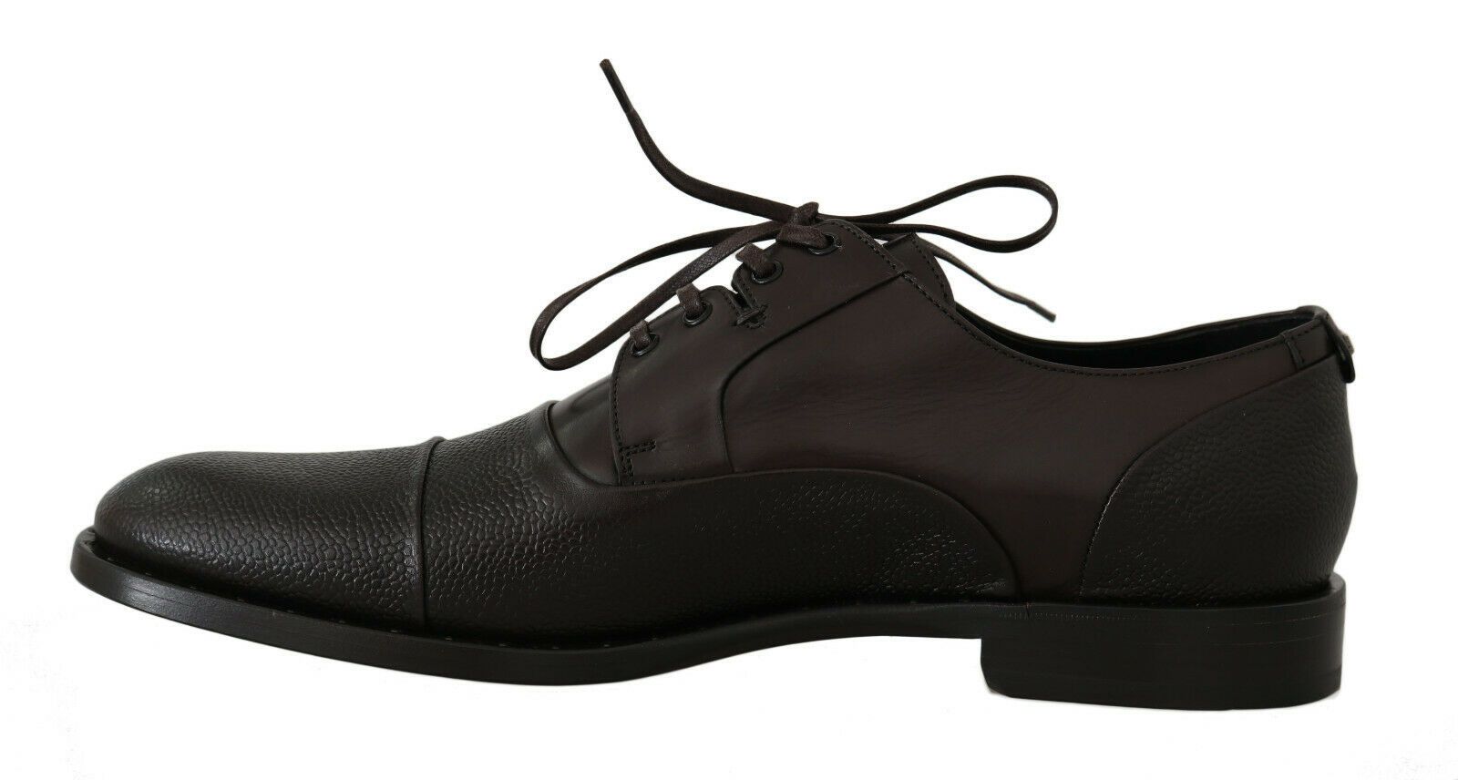 Chaussures habillées Richelieu en cuir marron pour homme Dolce & Gabbana