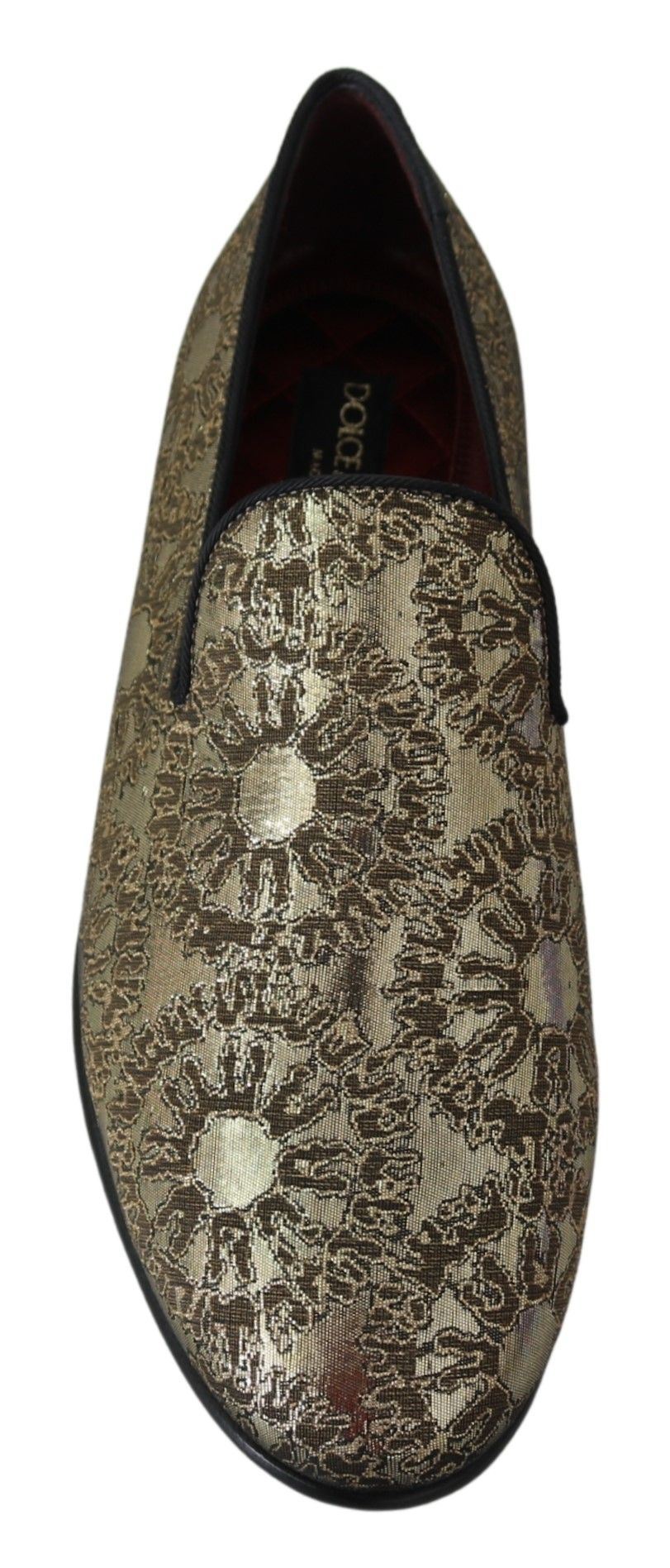 Mocassins pour homme Dolce & Gabbana en jacquard doré