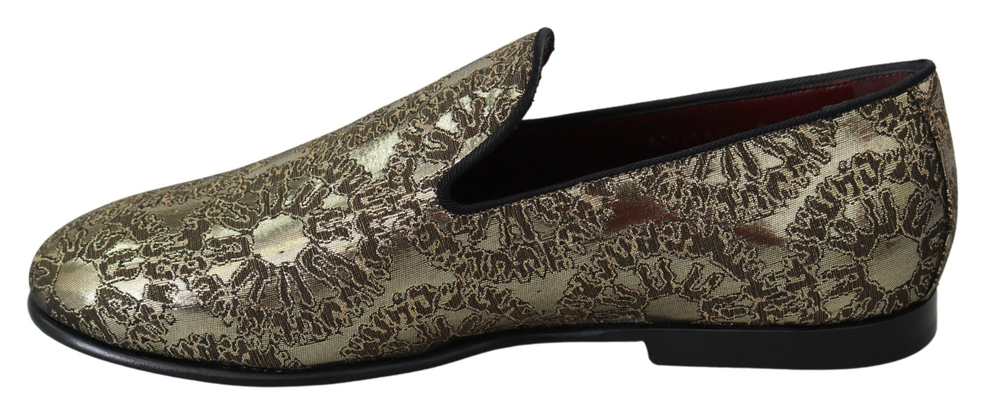 Mocassins pour homme Dolce & Gabbana en jacquard doré