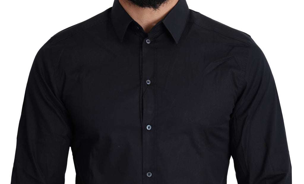 Chemise Habillée Dolce & Gabbana GOLD en Coton Bleu