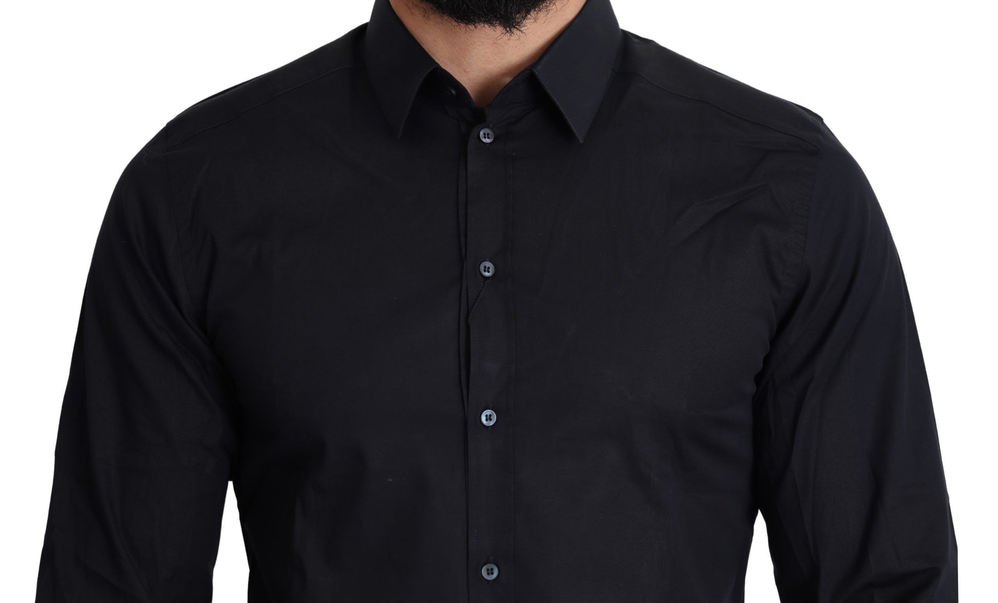 Chemise Habillée Dolce & Gabbana GOLD en Coton Bleu