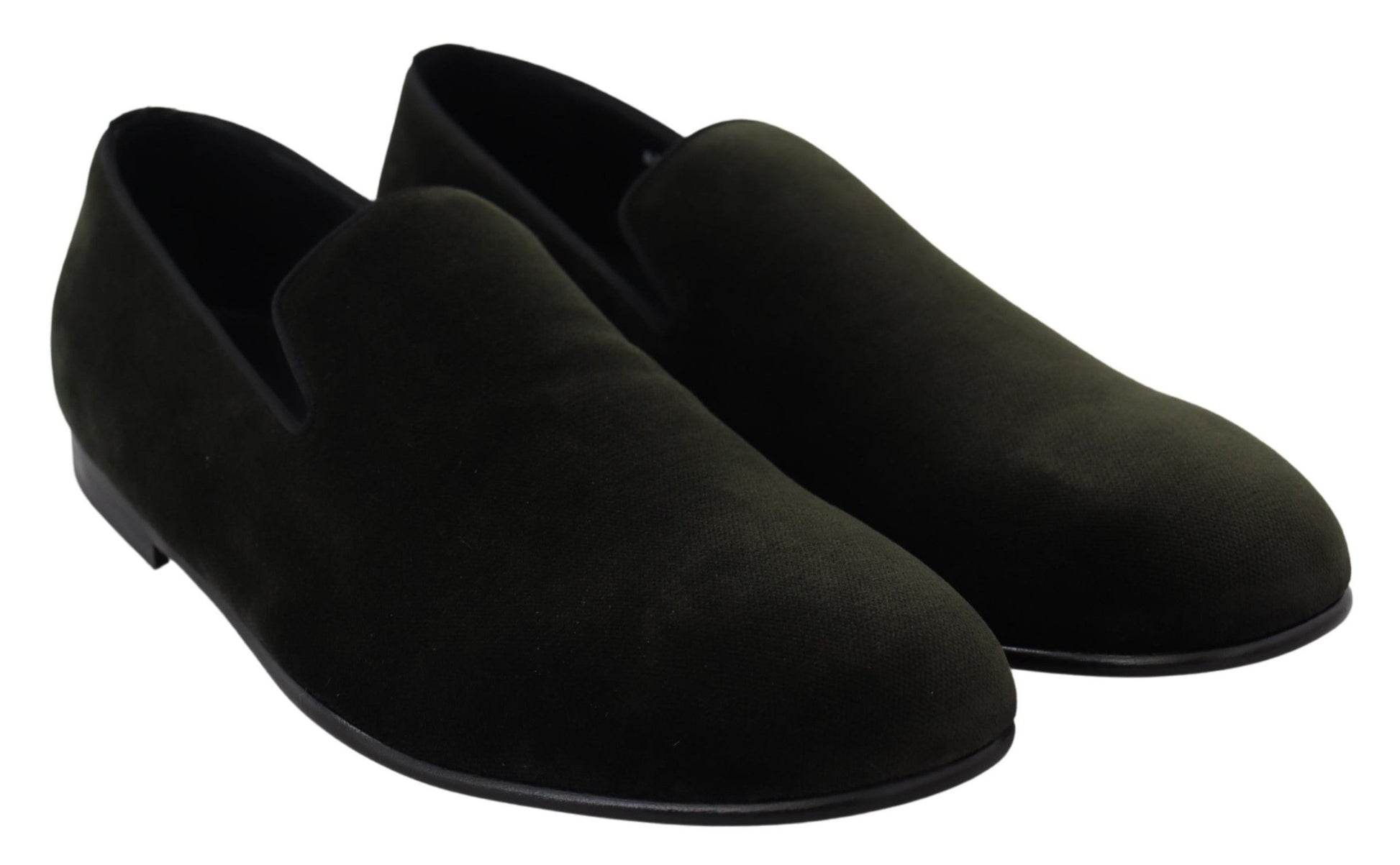 Mocassins pour homme Dolce & Gabbana en velours vert
