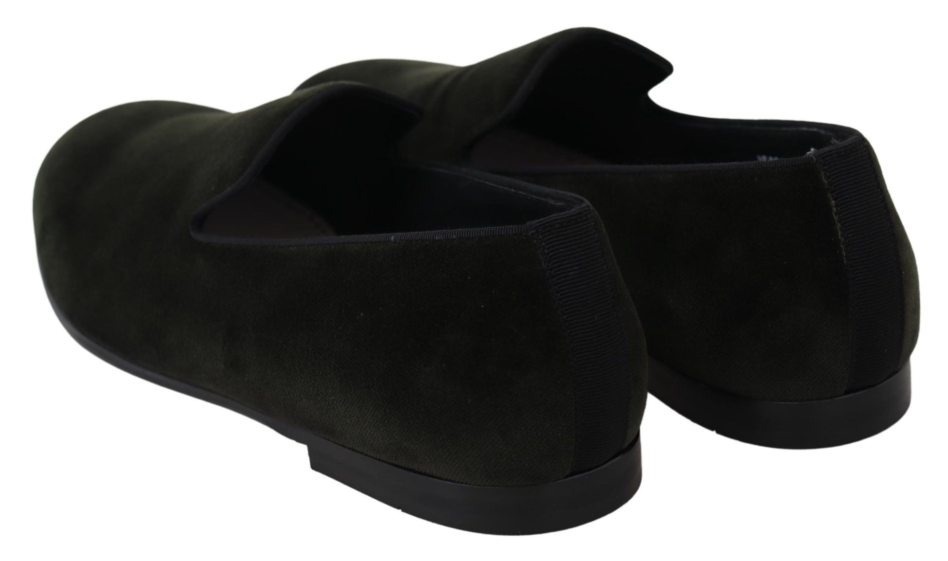 Mocassins pour homme Dolce & Gabbana en velours vert