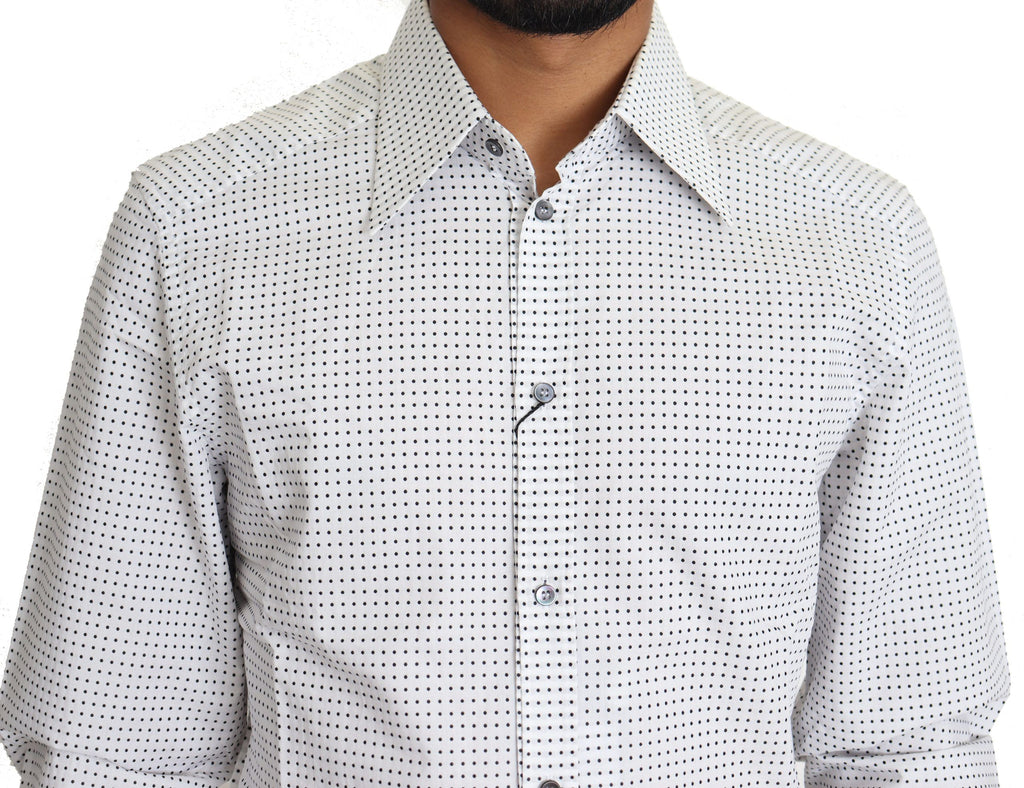 Chemise Dolce & Gabbana Noire à Pois Blancs