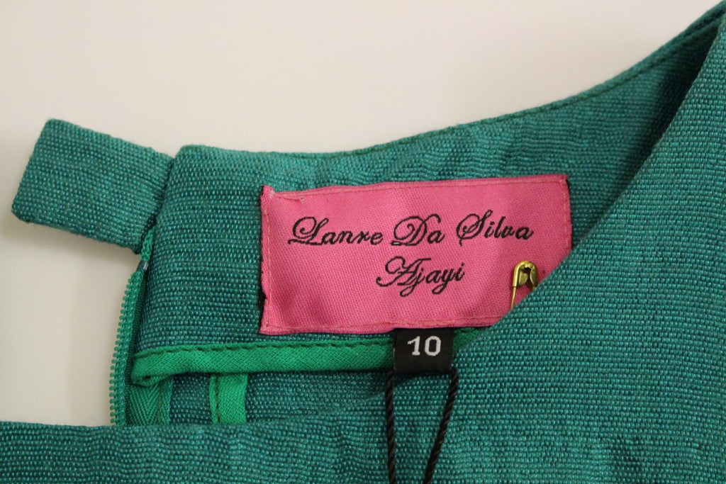 Robe Courte Au-Dessus Du Genou Verte Lanre Da Silva Ajayi