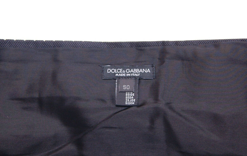 Dolce &amp; Gabbana – Schwarzer Smoking-Kummerbundgürtel