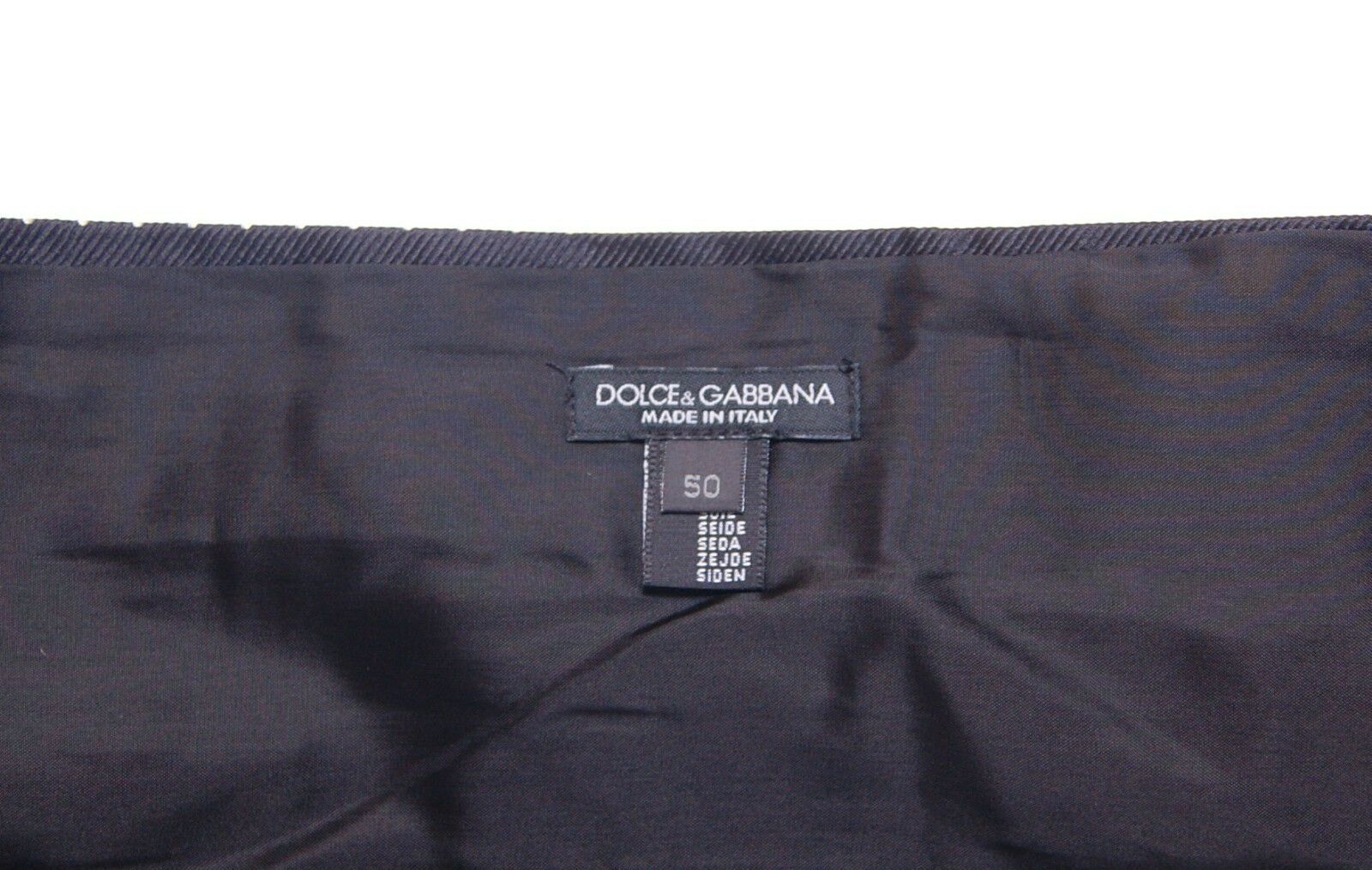 Dolce &amp; Gabbana – Schwarzer Smoking-Kummerbundgürtel