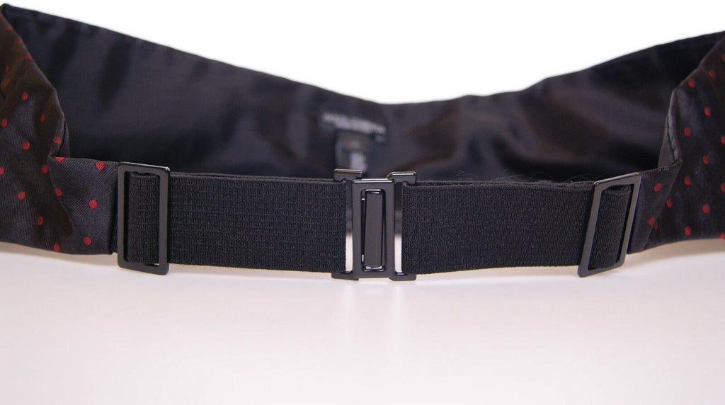 Dolce &amp; Gabbana – Schwarzer Smokinggürtel mit Kummerbund