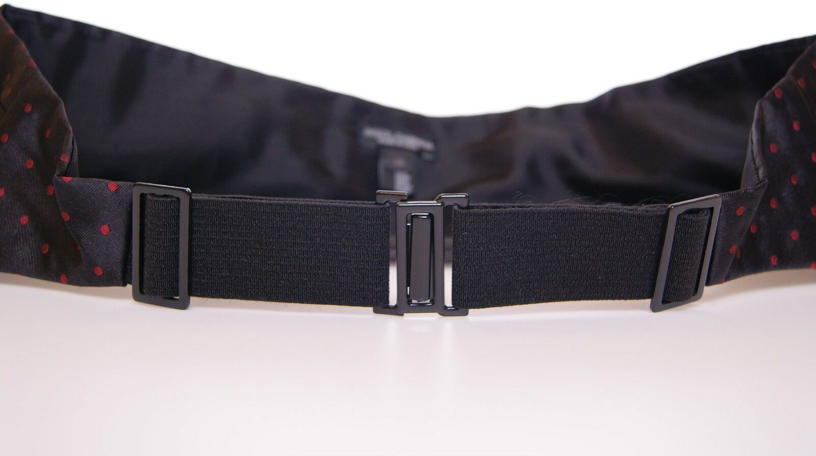 Dolce &amp; Gabbana – Schwarzer Smokinggürtel mit Kummerbund