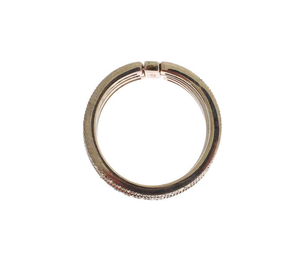 Nialaya Damenring aus 925er Sterlingsilber mit schwarzen Zirkoniasteinen